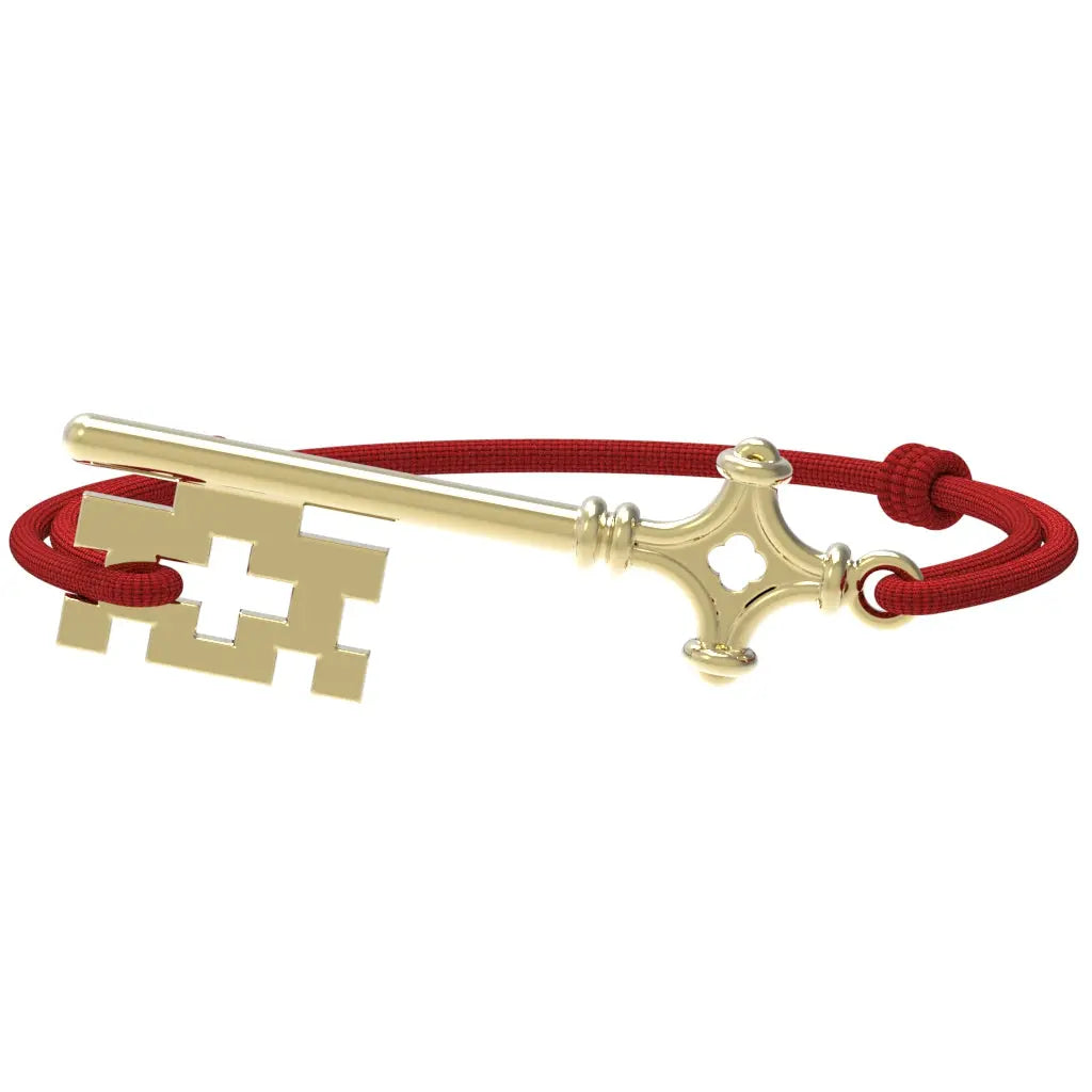 GenevaKey - Bracelet clé de Genève | Argent plaqué or jaune Argent plaqué or jaune