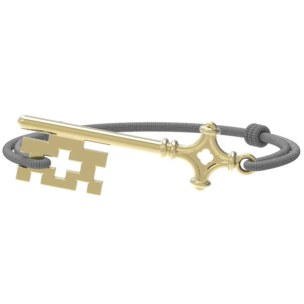 GenevaKey - Bracelet clé de Genève | Argent plaqué or jaune Argent plaqué or jaune