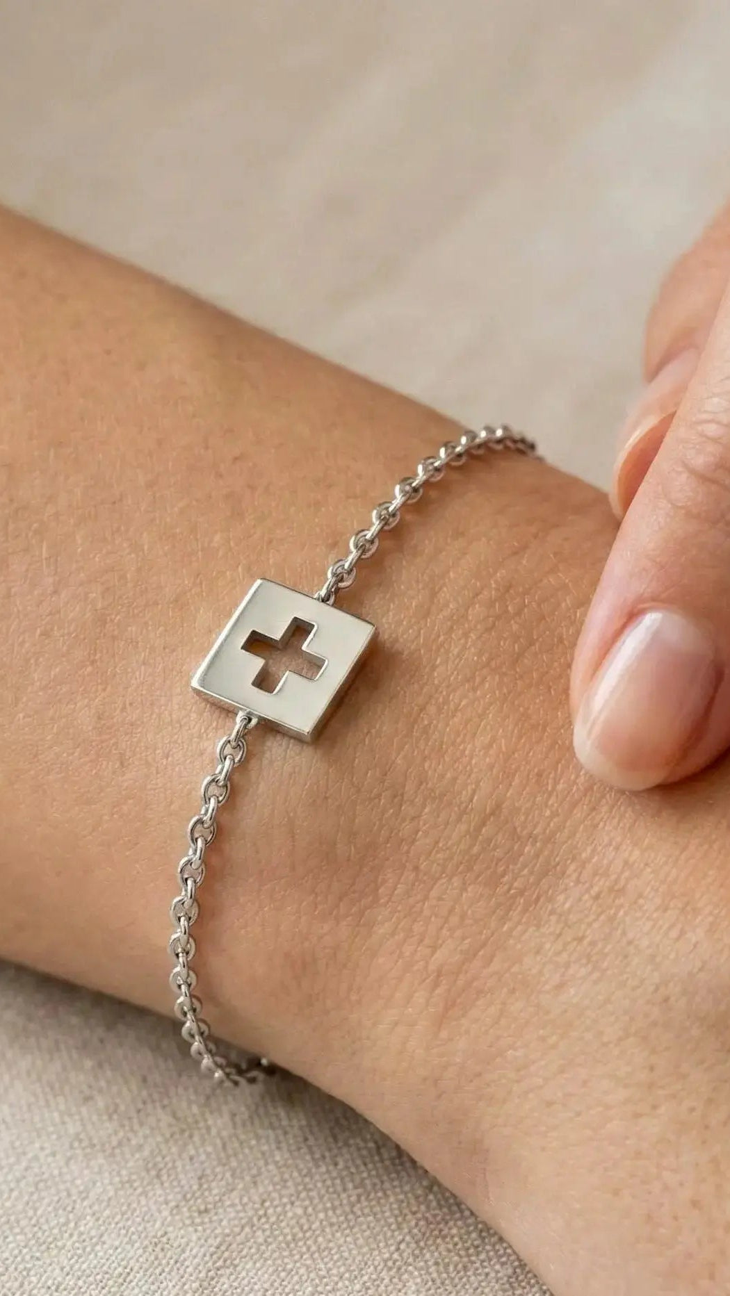 Bracelet Chaîne The Flag Swiss Accent