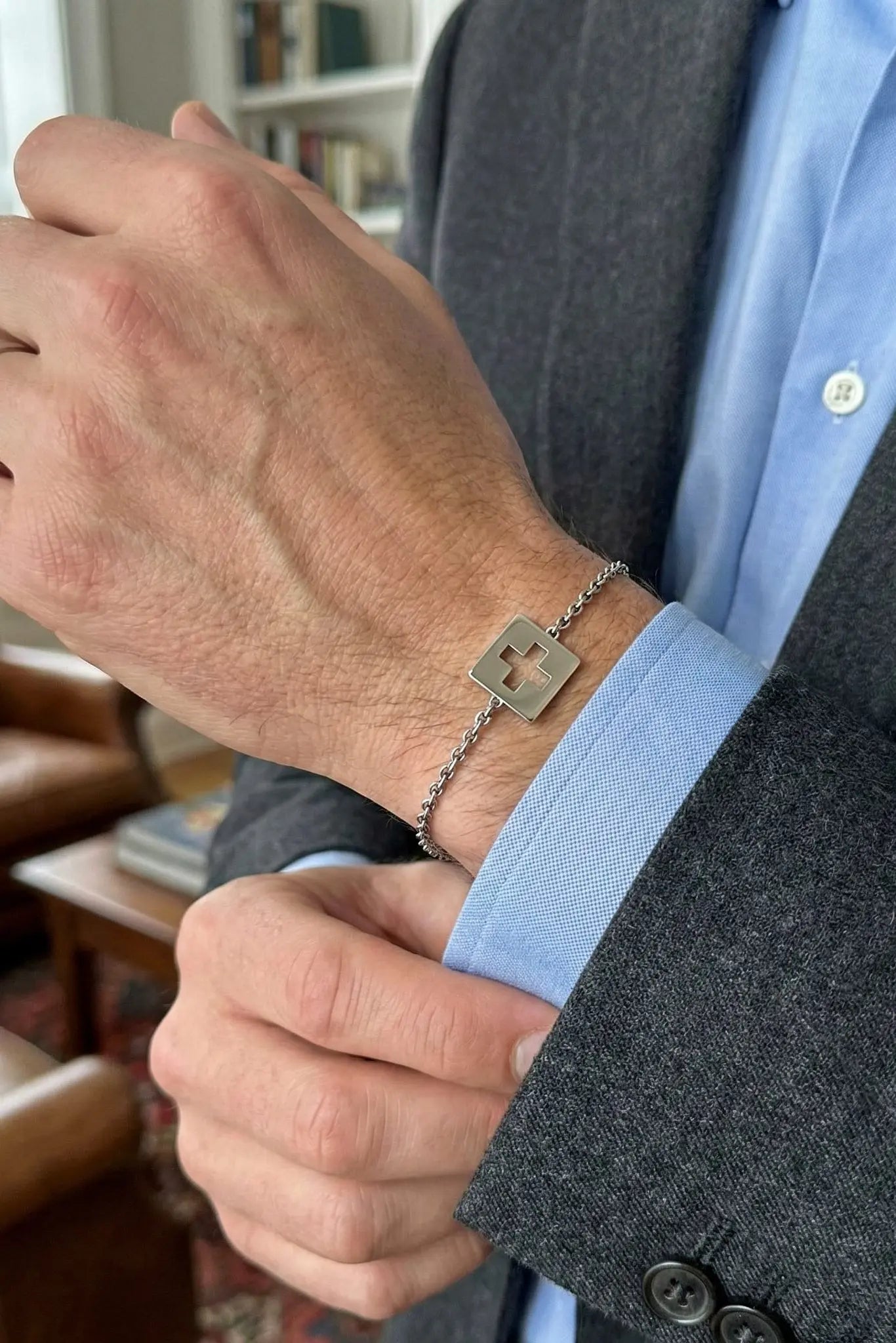 Bracelet Chaîne The Flag Swiss Accent