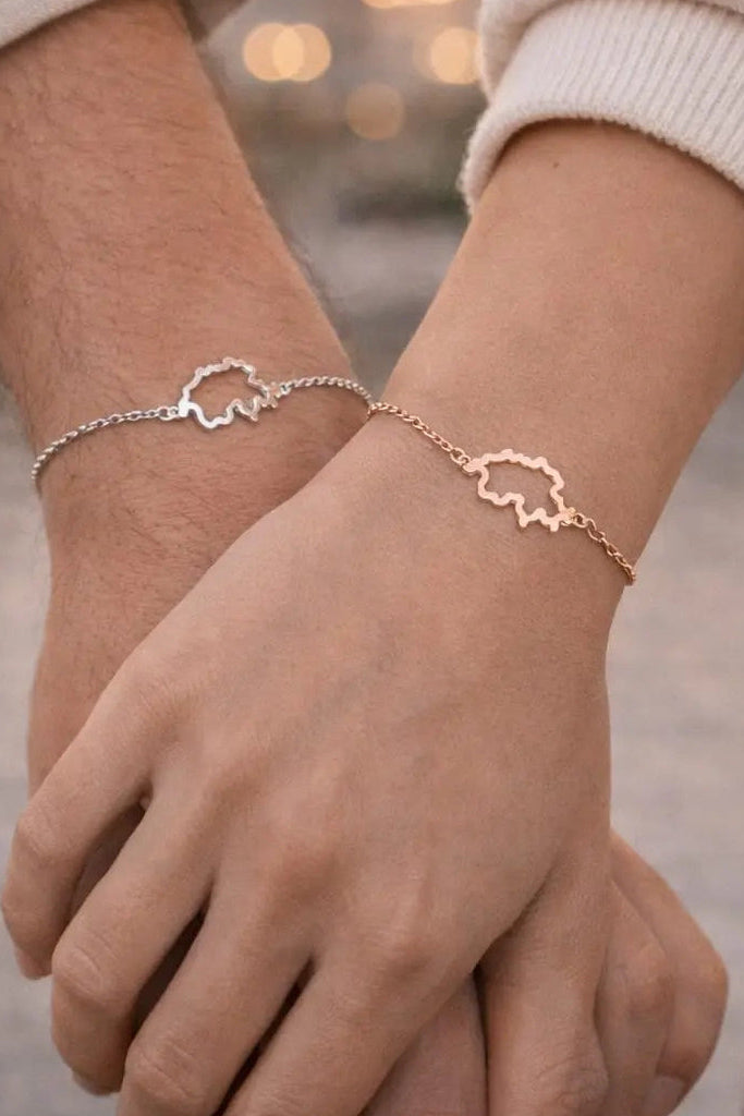 Bracelet Chaîne The Map Swiss Accent