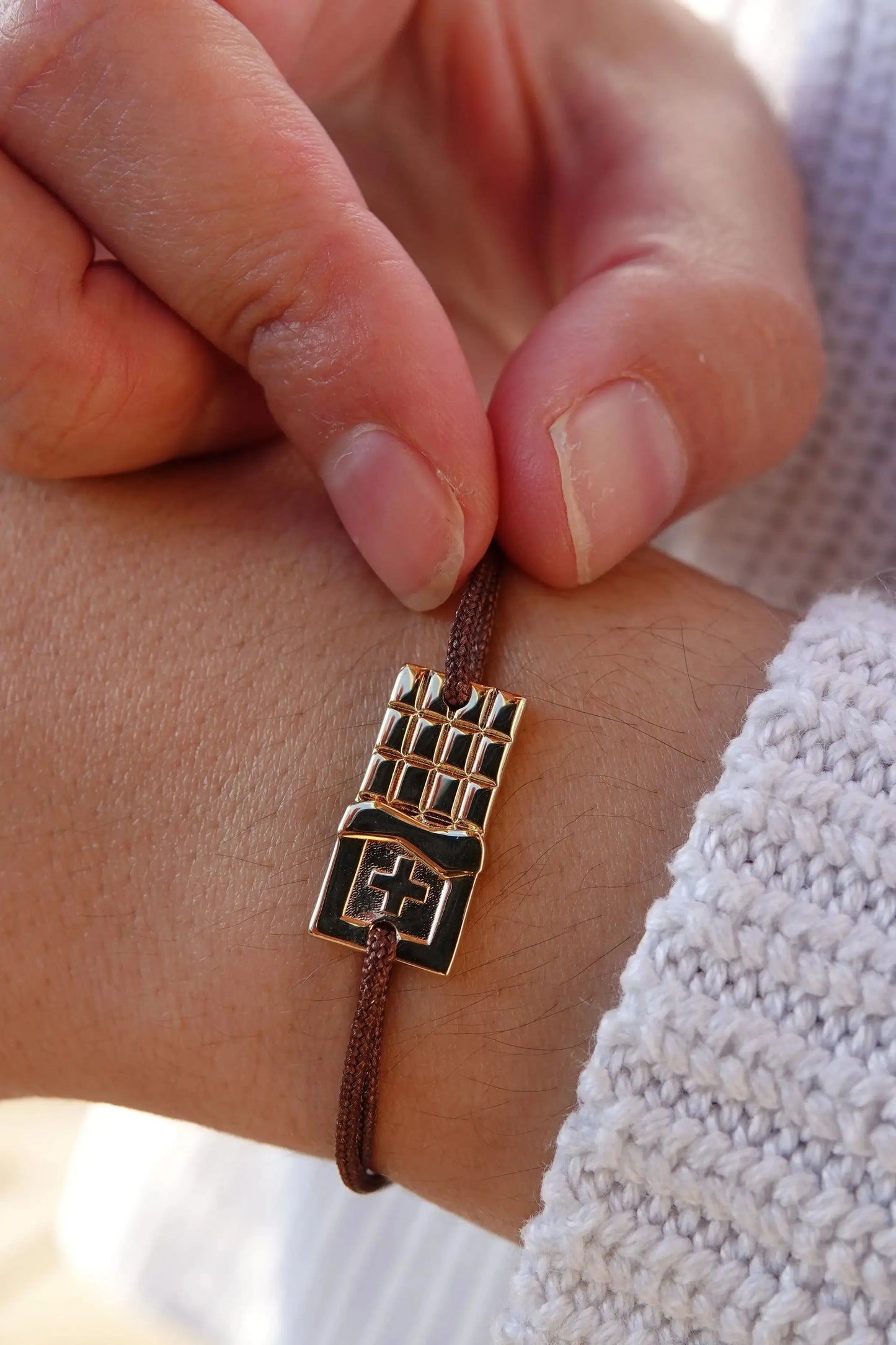 Bracelet Cordon The Chocolate Swiss Accent