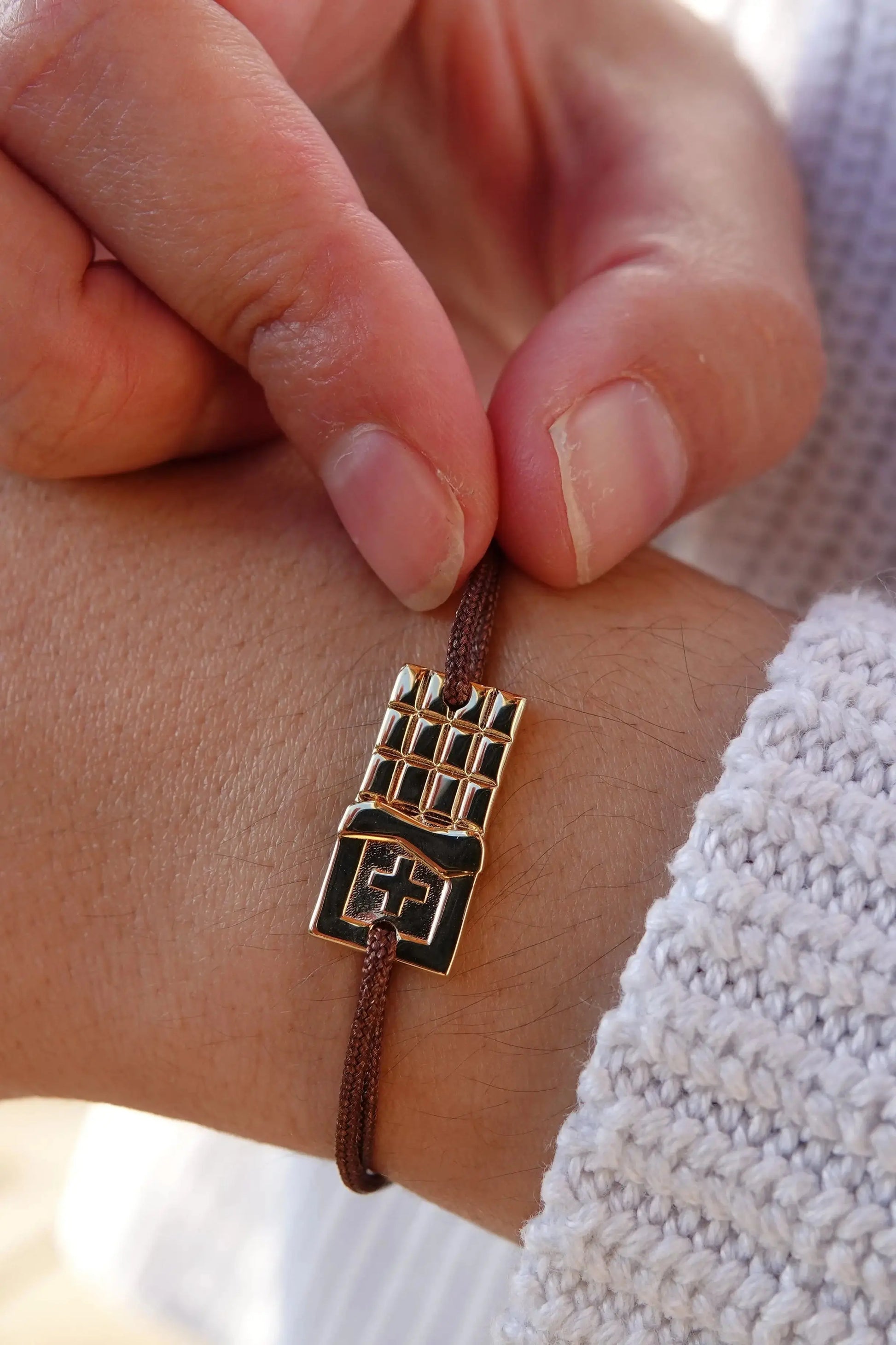 Bracelet Cordon The Chocolate Swiss Accent