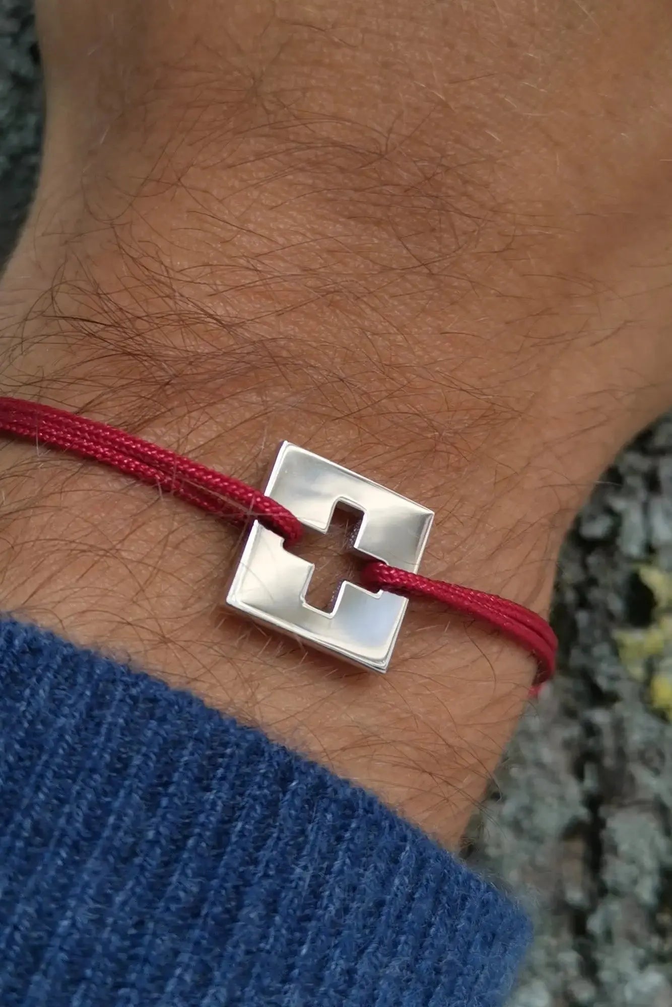 Bracelet Cordon The Flag Swiss Accent