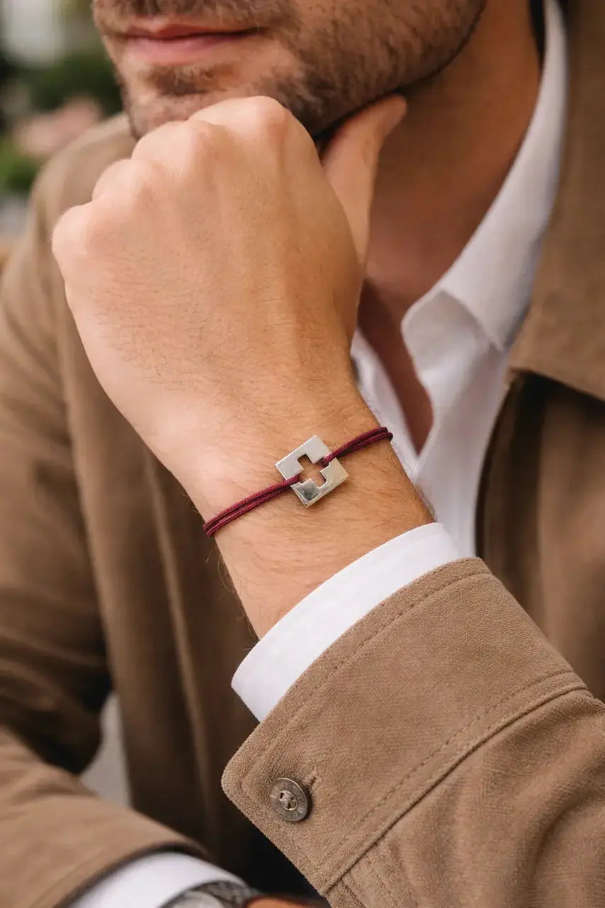 Bracelet Cordon The Flag Swiss Accent