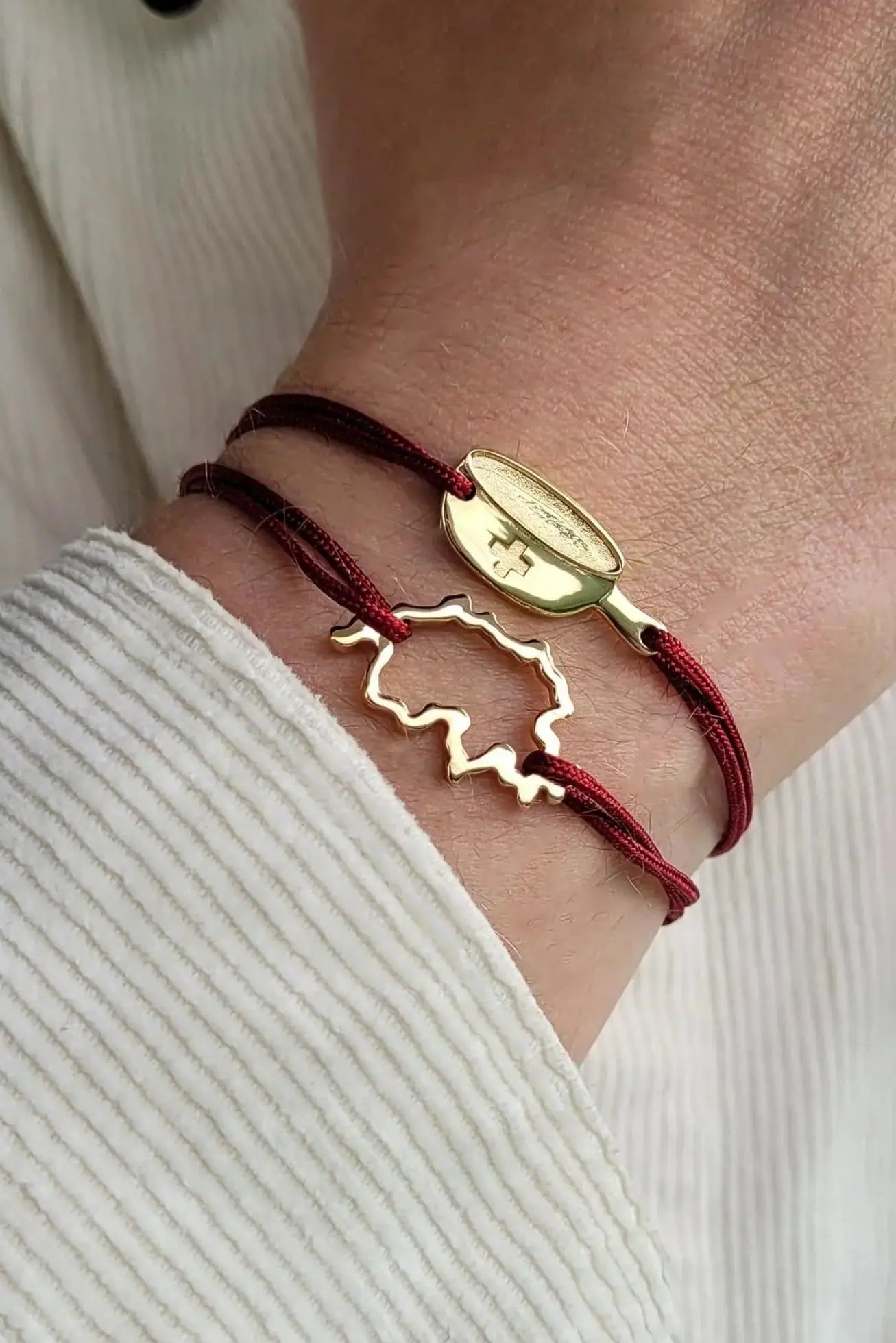 Bracelet Cordon The Map Swiss Accent