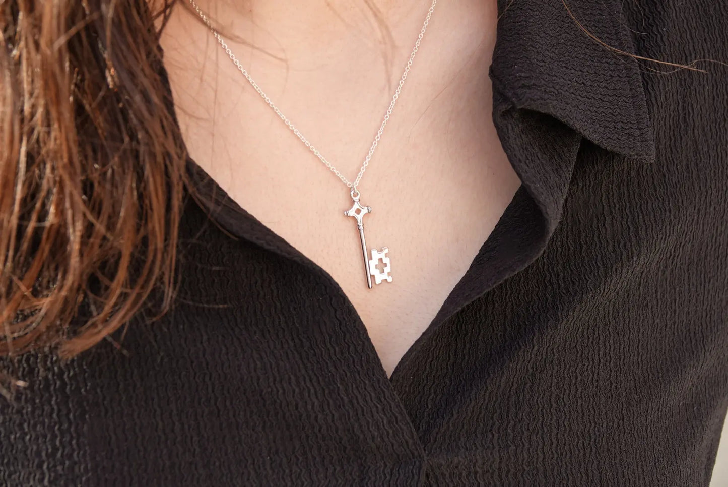 Collier GenevaKey - Clé de Genève | Argent Argent rhodié