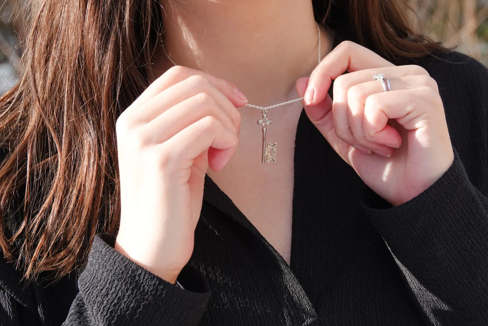 Collier GenevaKey - Clé de Genève | Argent Argent rhodié