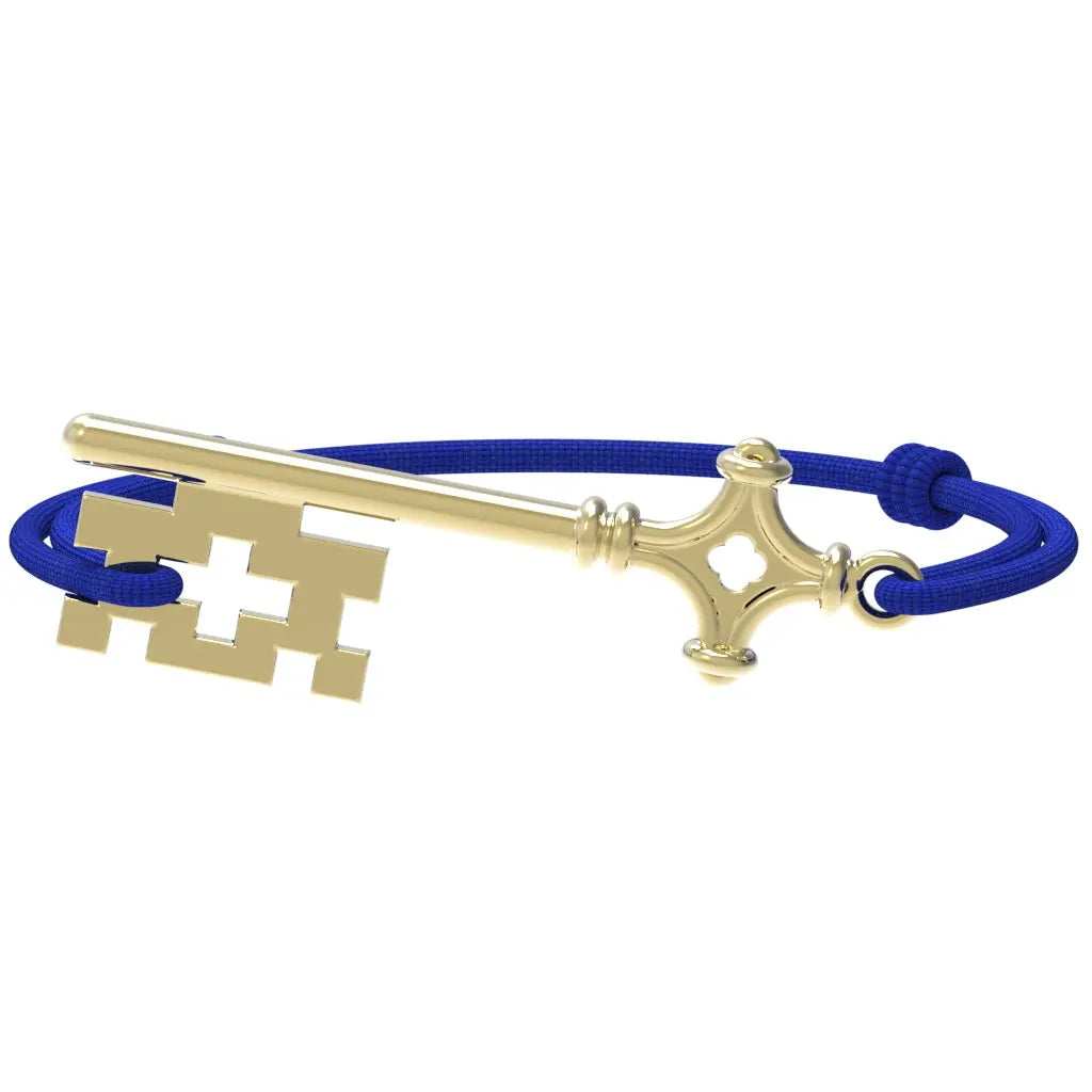 GenevaKey - Bracelet clé de Genève | Argent plaqué or jaune Argent plaqué or jaune