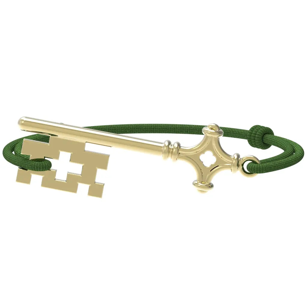 GenevaKey - Bracelet clé de Genève | Argent plaqué or jaune Argent plaqué or jaune