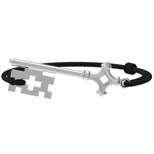 GenevaKey - Bracelet clé de Genève | Argent rhodié Argent rhodié