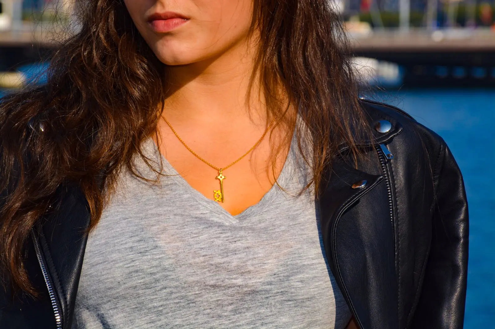 Collier GenevaKey Argent plaqué or jaune