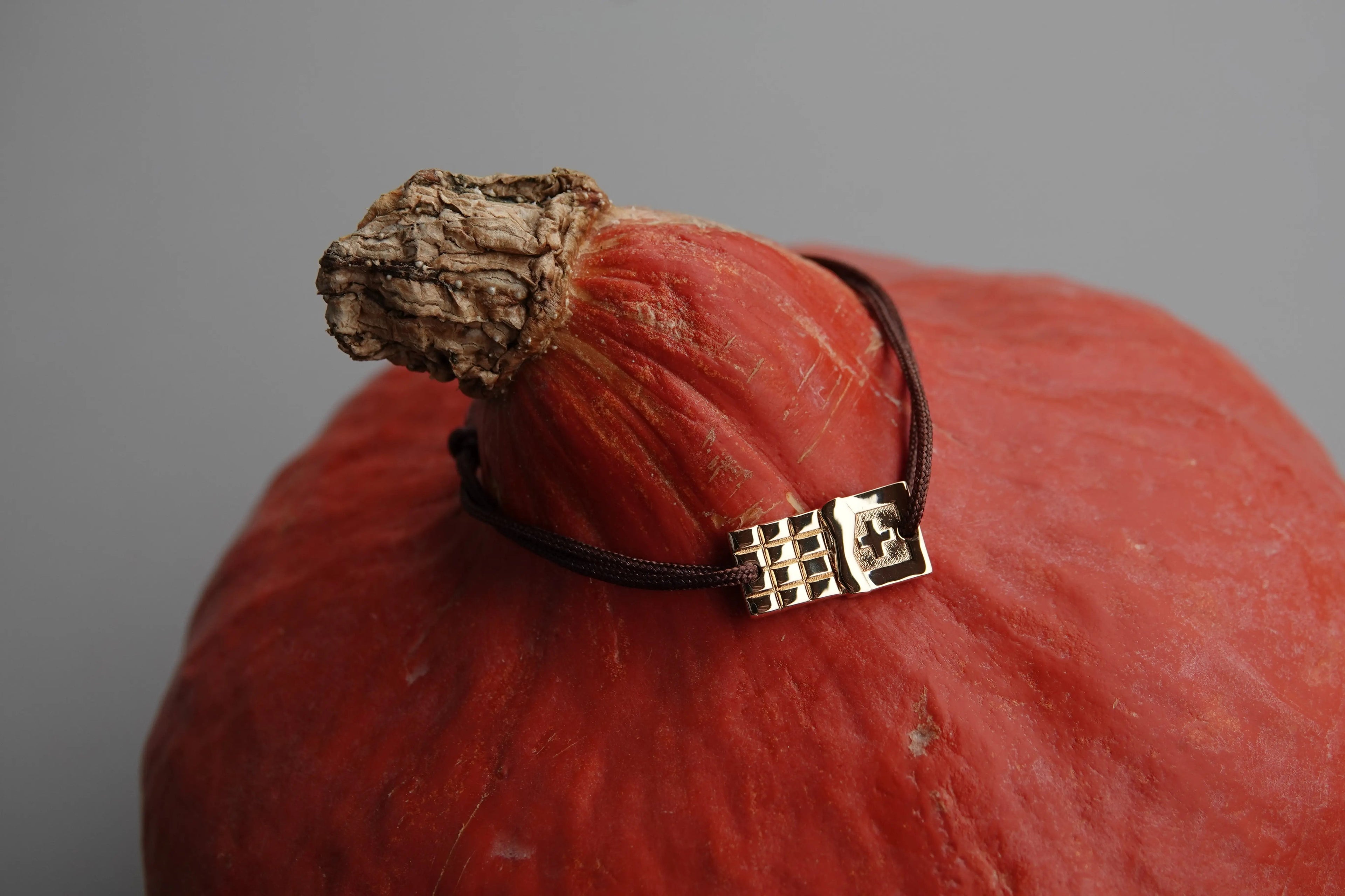 SwissChocolate - Bracelet chocolat suisse | Argent plaqué or Argent plaqué or jaune