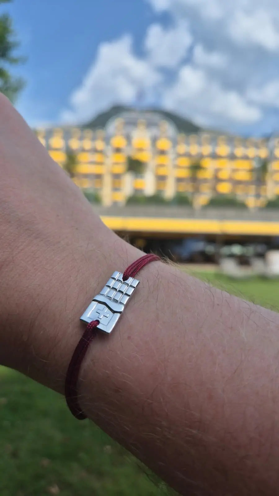 SwissChocolate - Bracelet chocolat suisse | Argent rhodié Argent rhodié