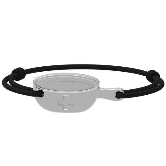 SwissFondue - Bracelet fondue suisse | Argent rhodié Argent rhodié