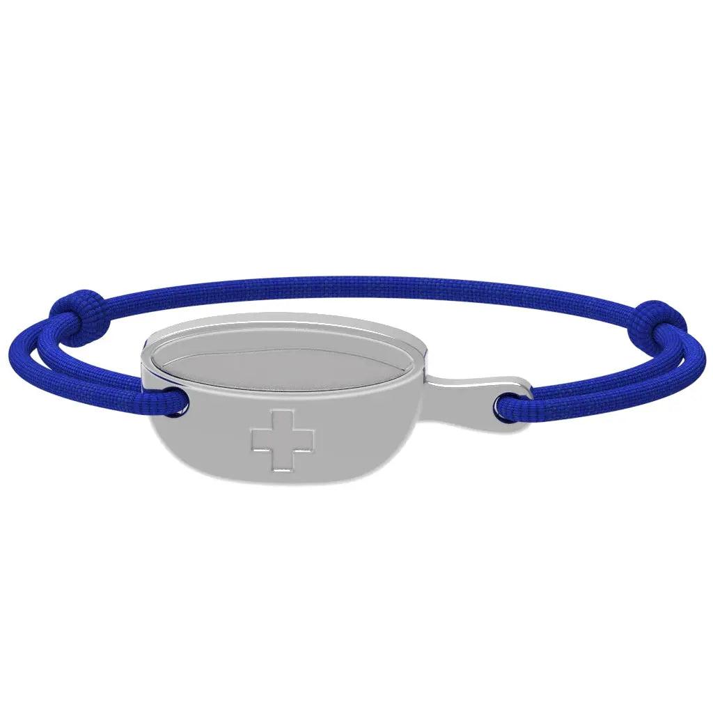 SwissFondue - Bracelet fondue suisse | Argent rhodié Argent rhodié