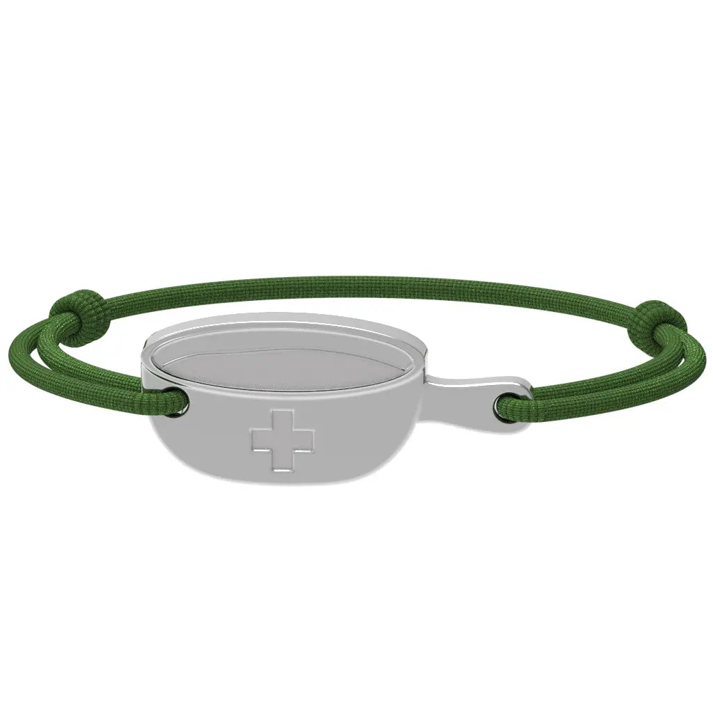 SwissFondue - Bracelet fondue suisse | Argent rhodié Argent rhodié
