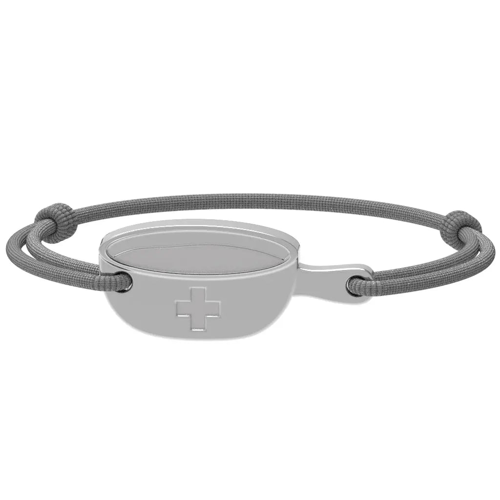 SwissFondue - Bracelet fondue suisse | Argent rhodié Argent rhodié