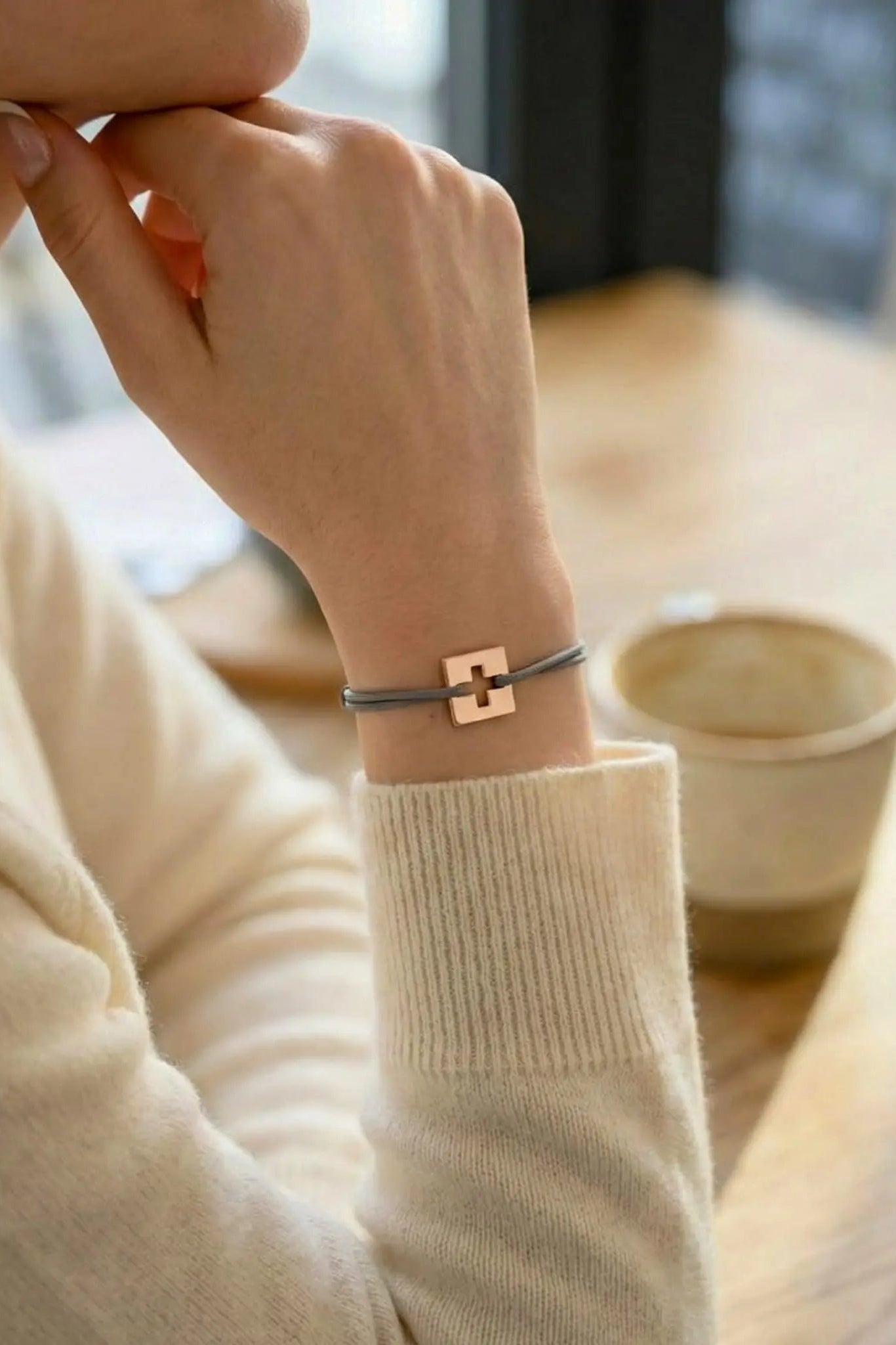 Bracelet Cordon The Flag Swiss Accent